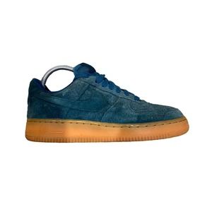 Nike Air Force 1 '07 Suede Teal Brown Gum Low Sneaker Shoes Women's Size 7